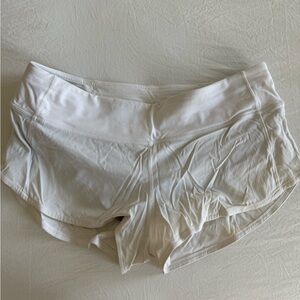white lulu shorts